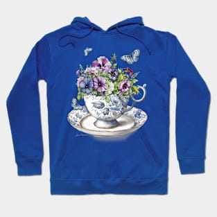 Lovely Blue Porcelain 3 Hoodie